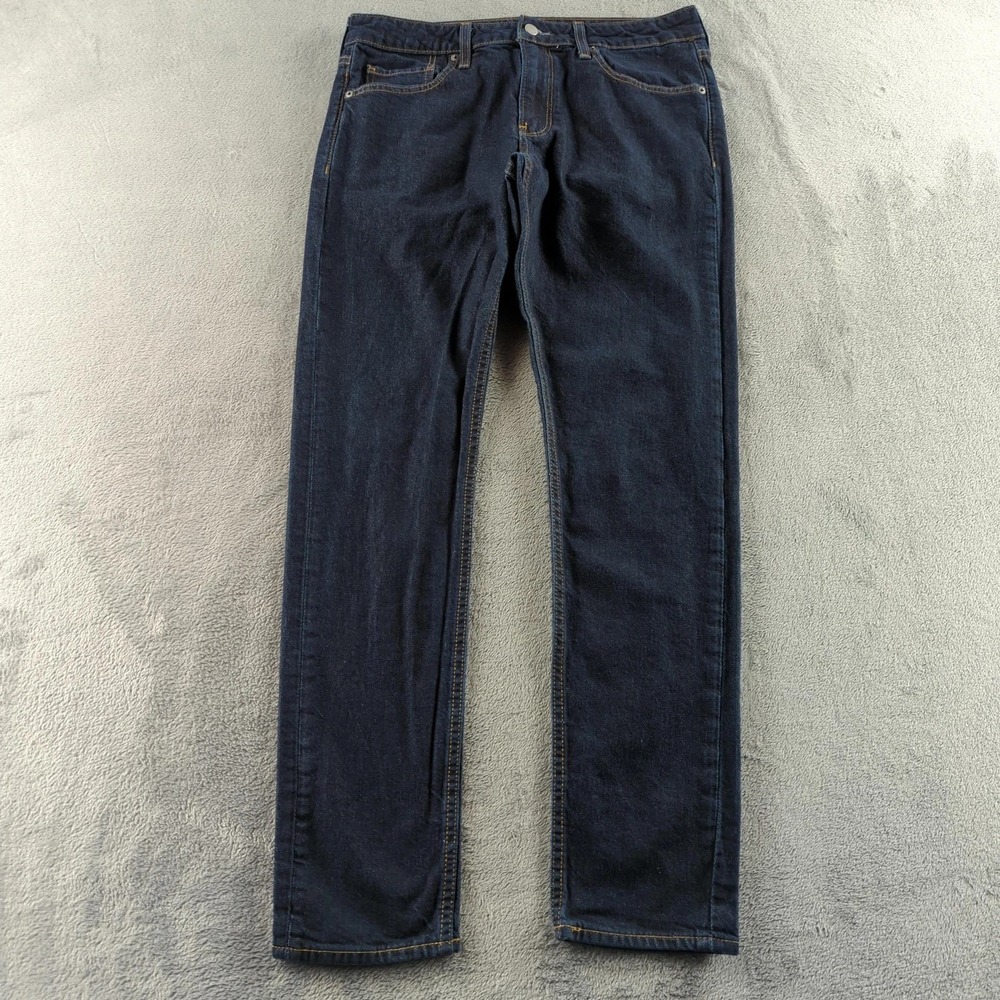 Bonobos Jeans Mens 33 (Fits 32x32) Blue Slim Taper‎ Stretch Denim Pants Casual